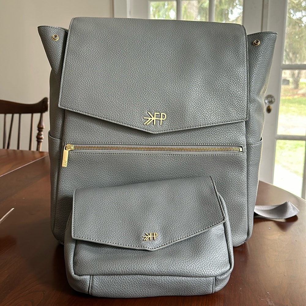 Freshly Picked Diaper Bag and Park Pack in Stone